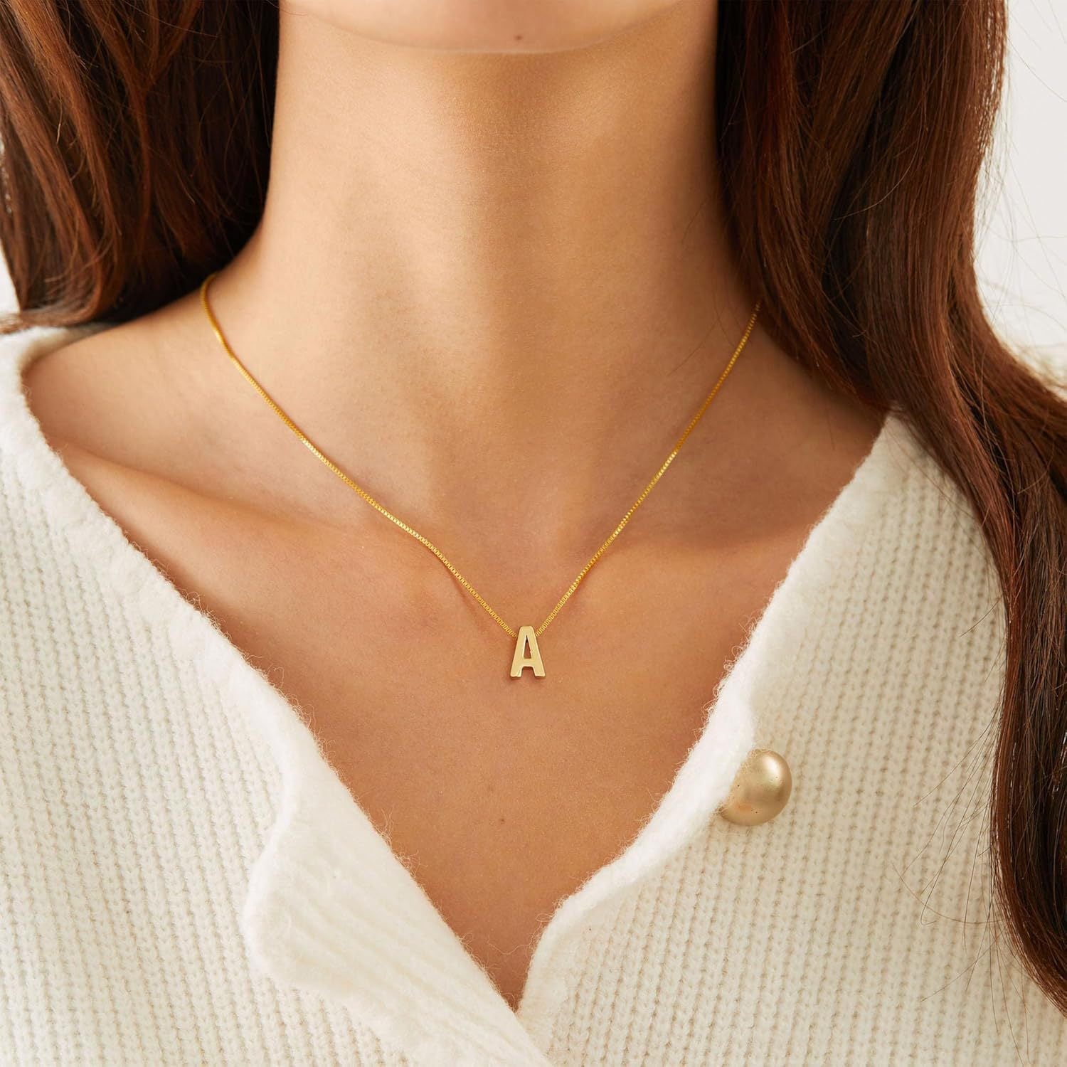 Custom Initial Gold Necklace