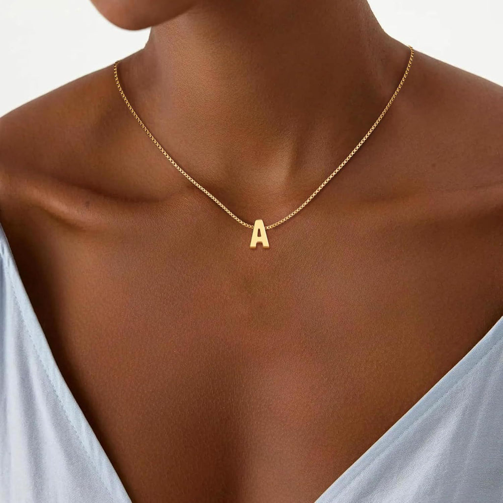 Custom Initial Gold Necklace