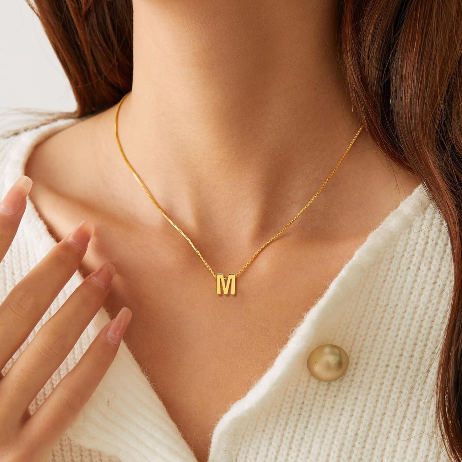 Custom Initial Gold Necklace